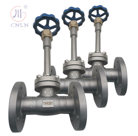 Valvola a sfera criogenica a fianco in acciaio inossidabile SS304/SS316 per GNL/LOX/LN2/LAR/LCO2