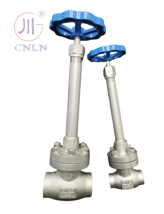 Valvola a sfera criogenica a tronco lungo manuale per serbatoio di stoccaggio criogeno / gas liquido / skid