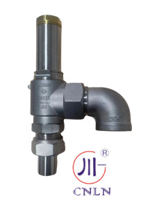 Valvola di sicurezza PTFE criogenica completamente aperta con connettore a gomito