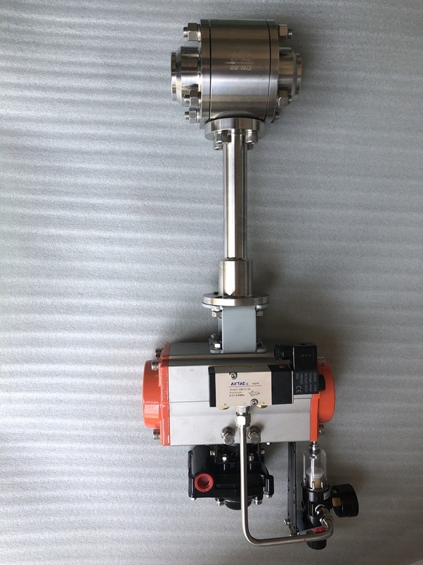 CF3/CF8 SS304/SS316 Valvola a sfera pneumatica criogenica per GNL/LOX/LN2/LAR