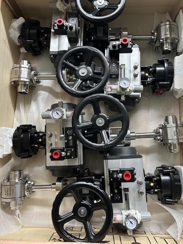 Valvola a sfera pneumatica criogenica in acciaio inossidabile DN50 per pompe criogeniche per GNL/LOX/LN2/LAR/LCO2