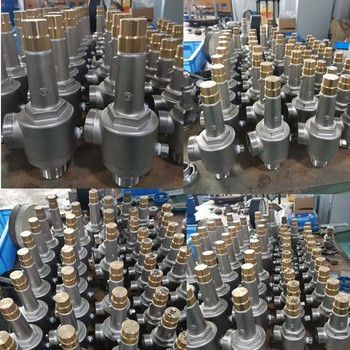 Valvola di sicurezza a tenuta morbida a bassa temperatura con gomito CF8 CF3 per serbatoio LIN LOX LAR GNL