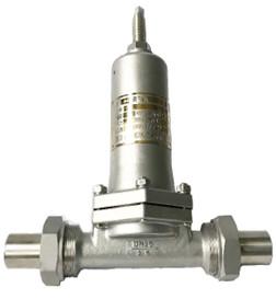 PN25 Regulatore di pressione della valvola di controllo criogenica Grande flusso -196~+80 °C Per GNL LOX LIN