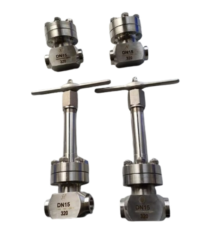 LOX LNG LIN LAR Valvola di controllo ad alta pressione per gas criogenici liquidi, valvola globulare PN320 SS304