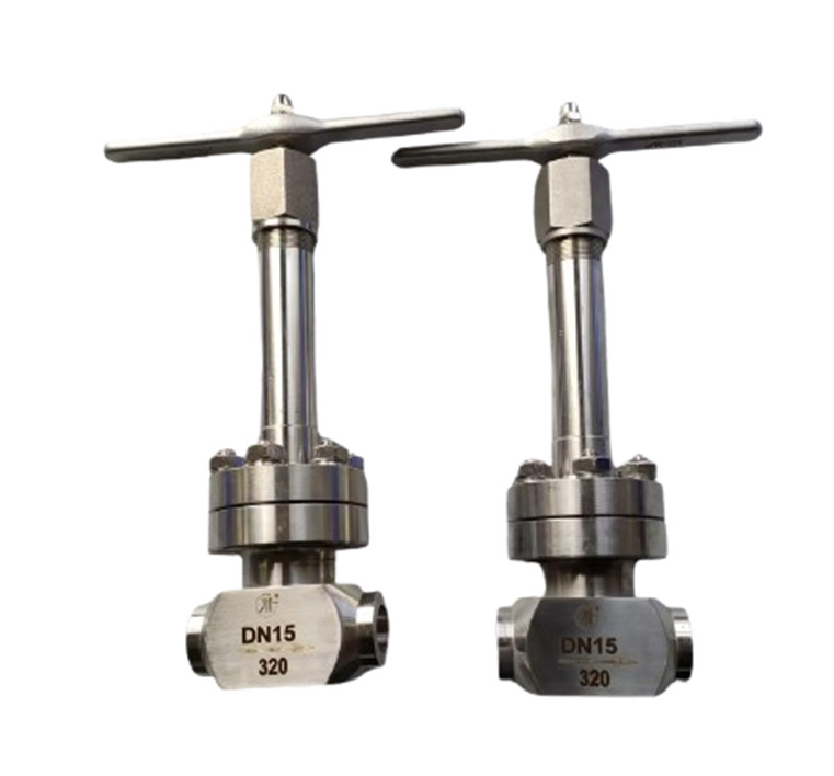 LOX LNG LIN LAR Valvola di controllo ad alta pressione per gas criogenici liquidi, valvola globulare PN320 SS304